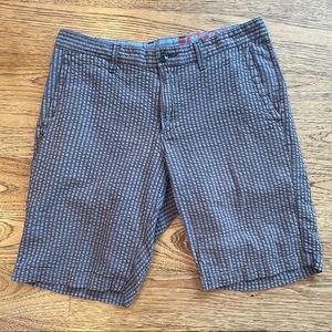 1901 Nordstrom Men’s Gray Striped Seersucker Shorts Size 32